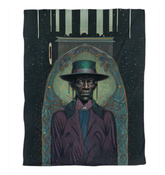 Close-up of the luxurious Ethereal Dream Duvet Cover fabric